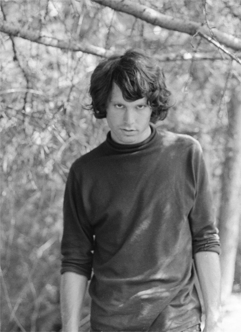 Jim Morrison in Griffith Park, 1966, photographed by Ronnie Haran