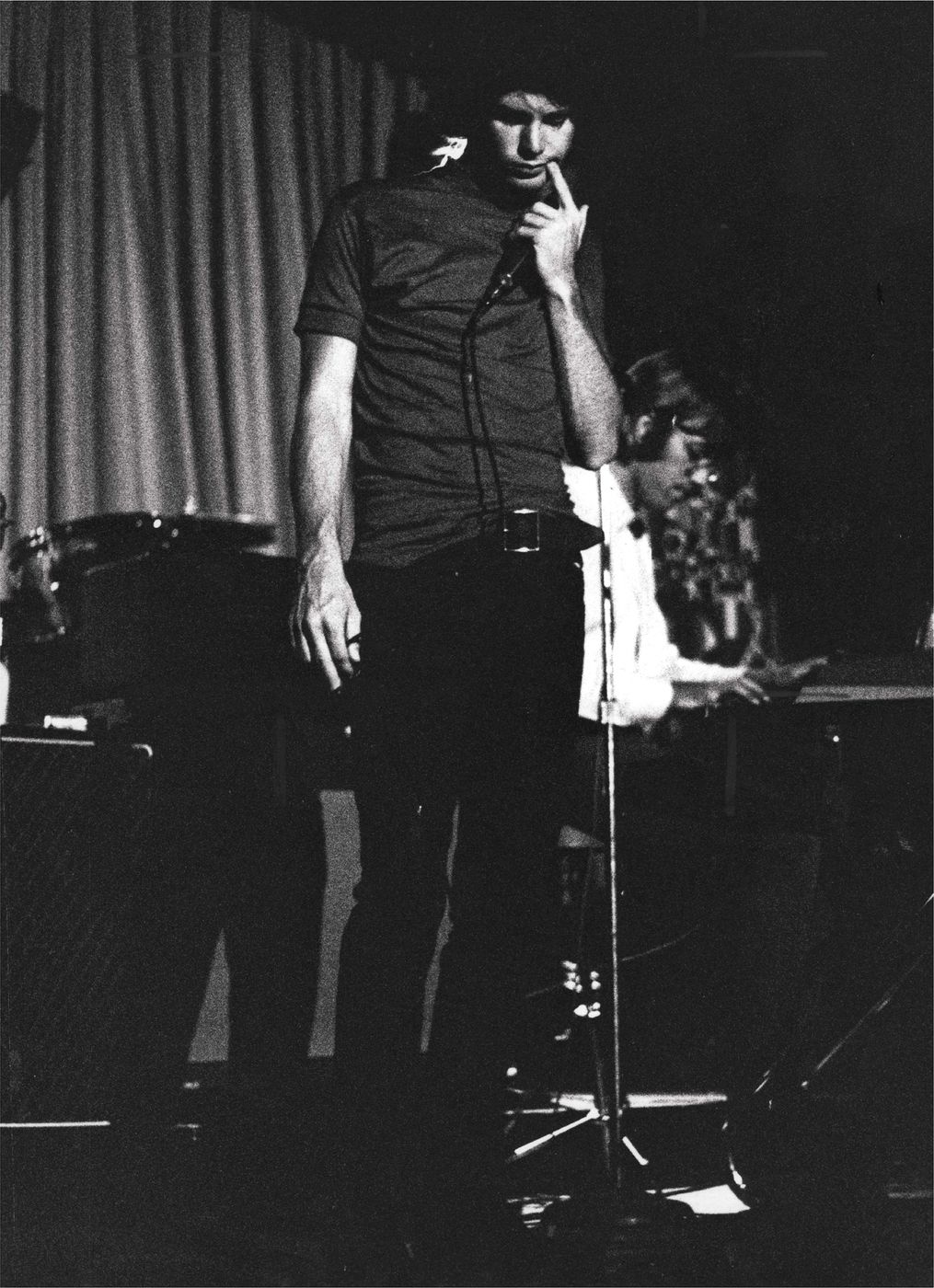 Jim Morrison with Ray Manzarek, photographed by Ronnie Haran
